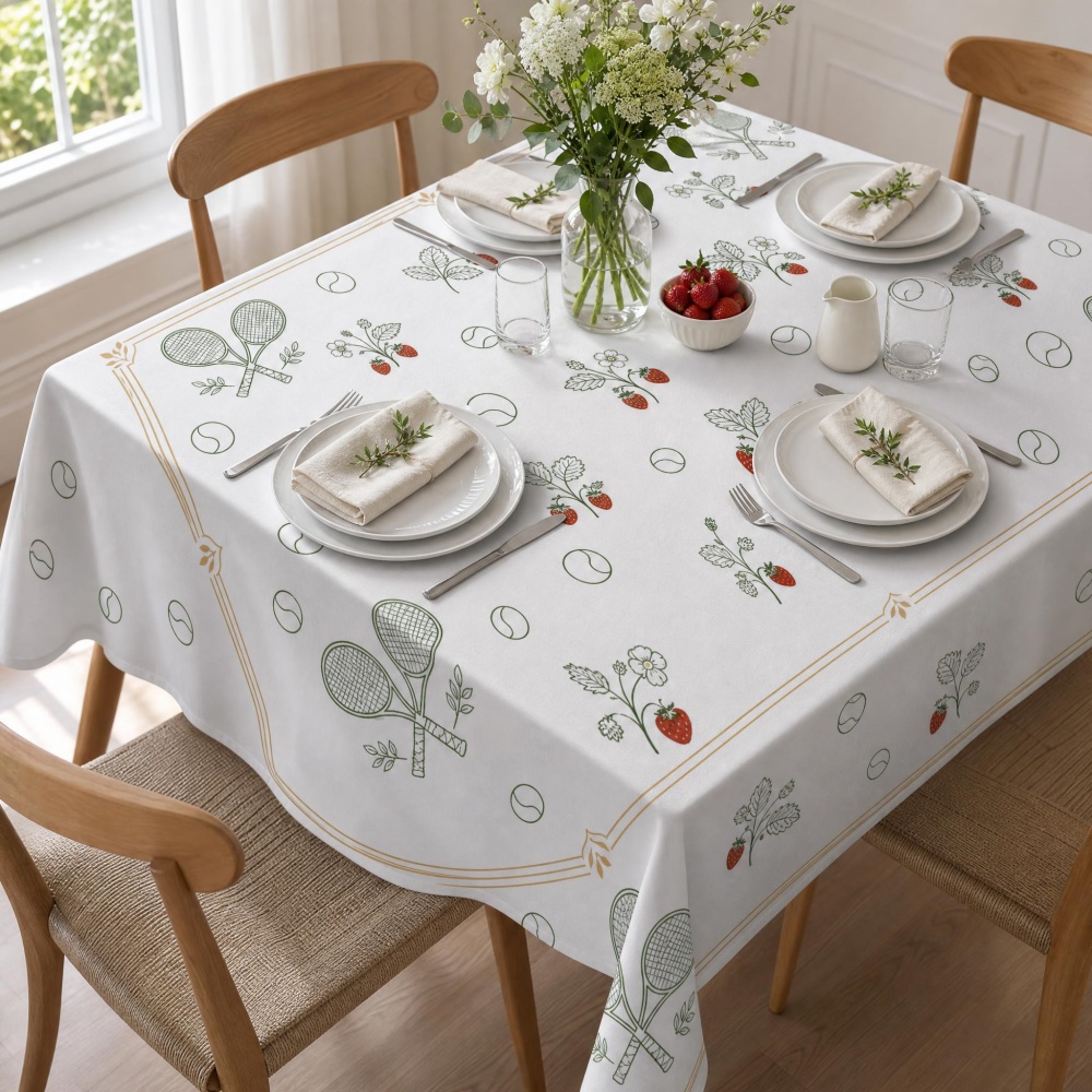 Mantel con estampado de fresa  - Table Tennis News Today reseña y precio