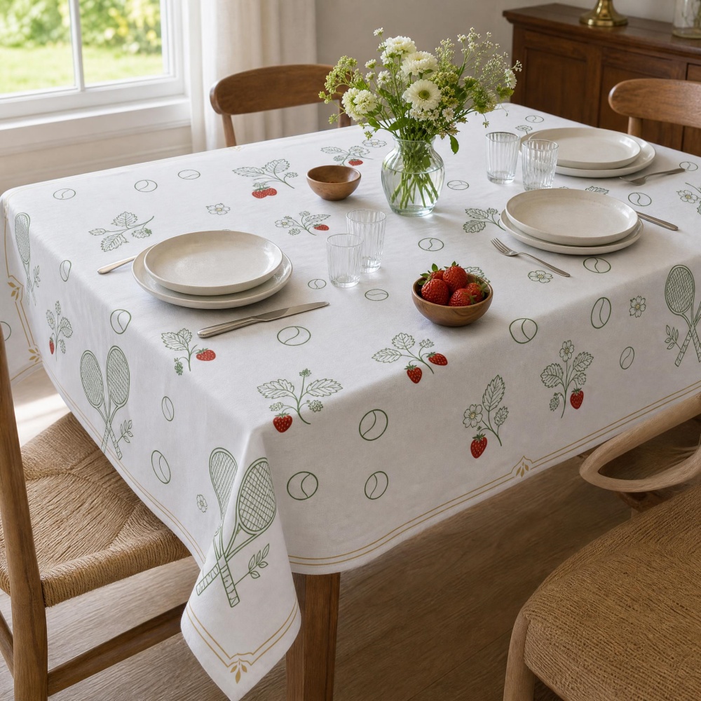 Mantel con estampado de fresa  - Table Tennis News Today reseña y precio