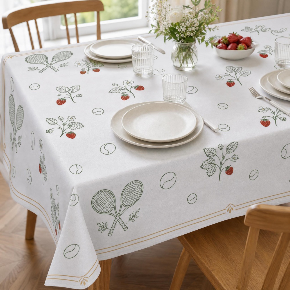 Mantel con estampado de fresa  - Table Tennis News Today reseña y precio