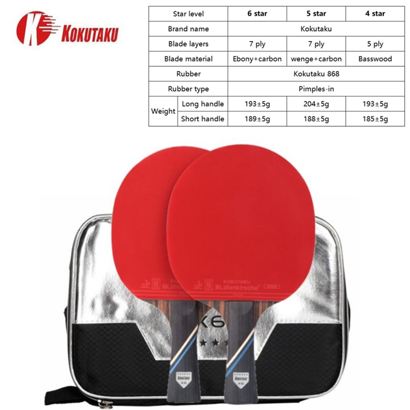 KOKUTAKU-raqueta de Ping Pong  - Table Tennis History reseña y precio