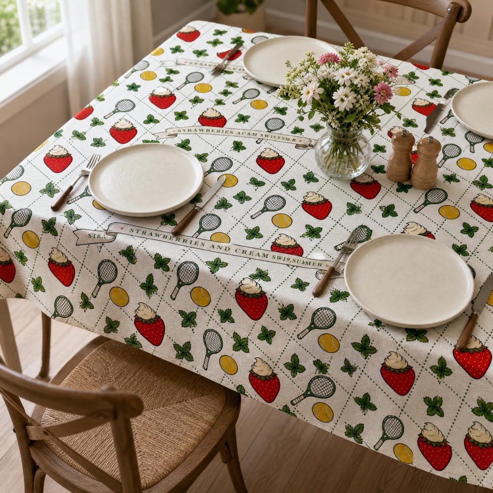Mantel vintage con estampado d - Table Tennis News Today reseña y precio